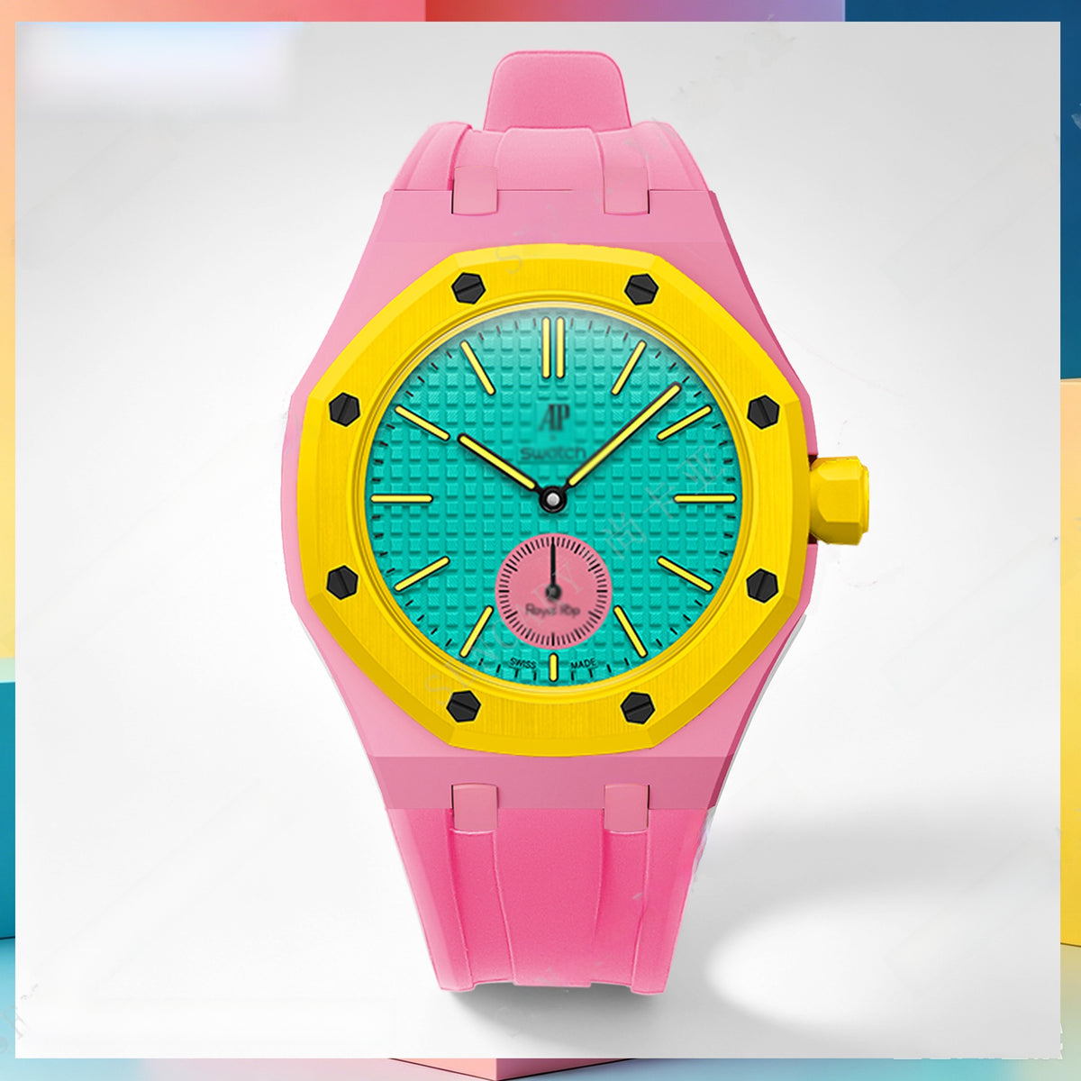 Modified AP Collaboration Swatch Watch Strap Bio-Ceramic