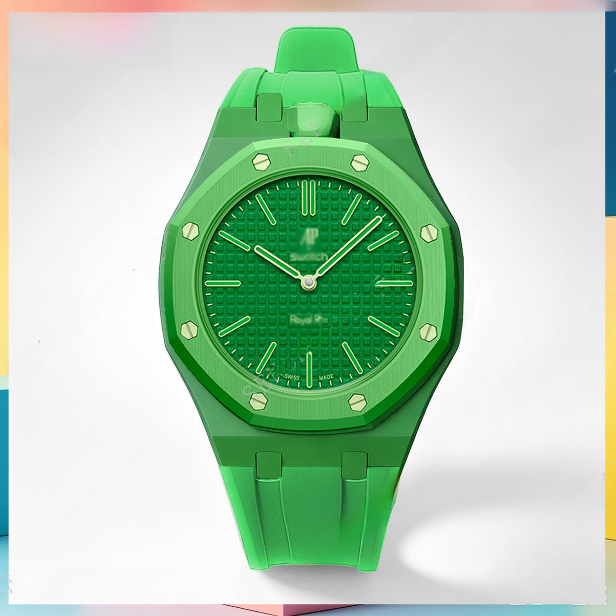 Modified AP Collaboration Swatch Watch Strap Bio-Ceramic