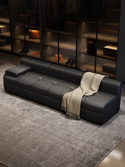 Modular Cat Scratch Resistant Leather Sofa