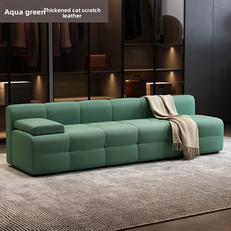 Modular Cat Scratch Resistant Leather Sofa
