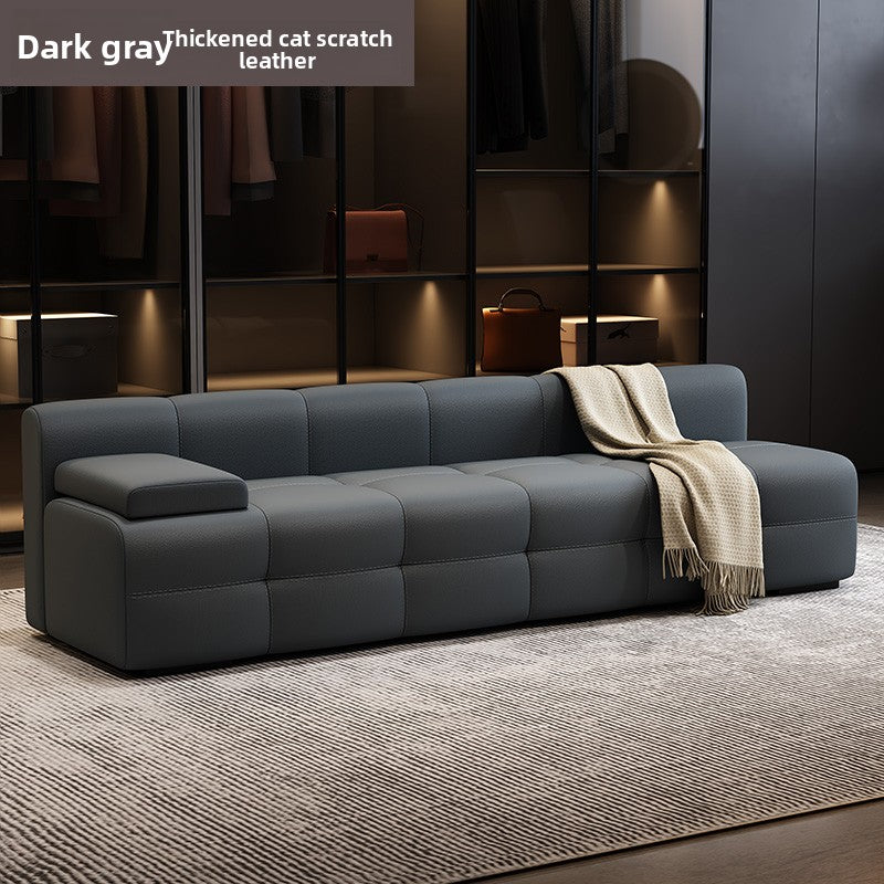 Modular Cat Scratch Resistant Leather Sofa