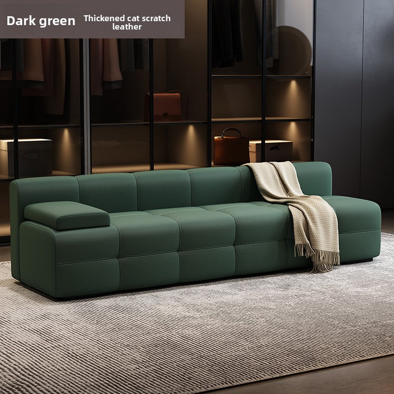 Modular Cat Scratch Resistant Leather Sofa