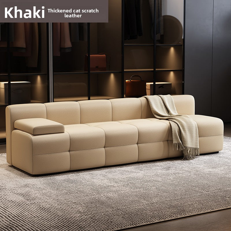 Modular Cat Scratch Resistant Leather Sofa