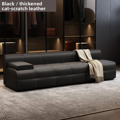 Modular Cat Scratch Resistant Leather Sofa
