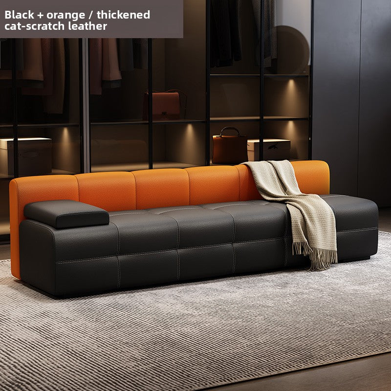 Modular Cat Scratch Resistant Leather Sofa