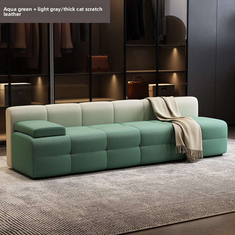 Modular Cat Scratch Resistant Leather Sofa