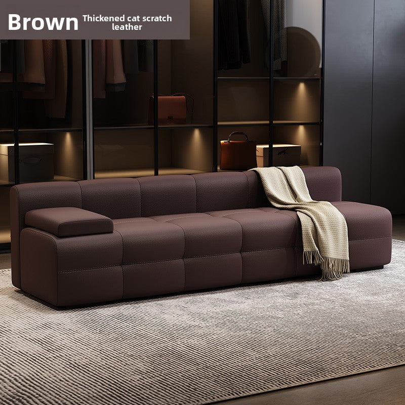 Modular Cat Scratch Resistant Leather Sofa