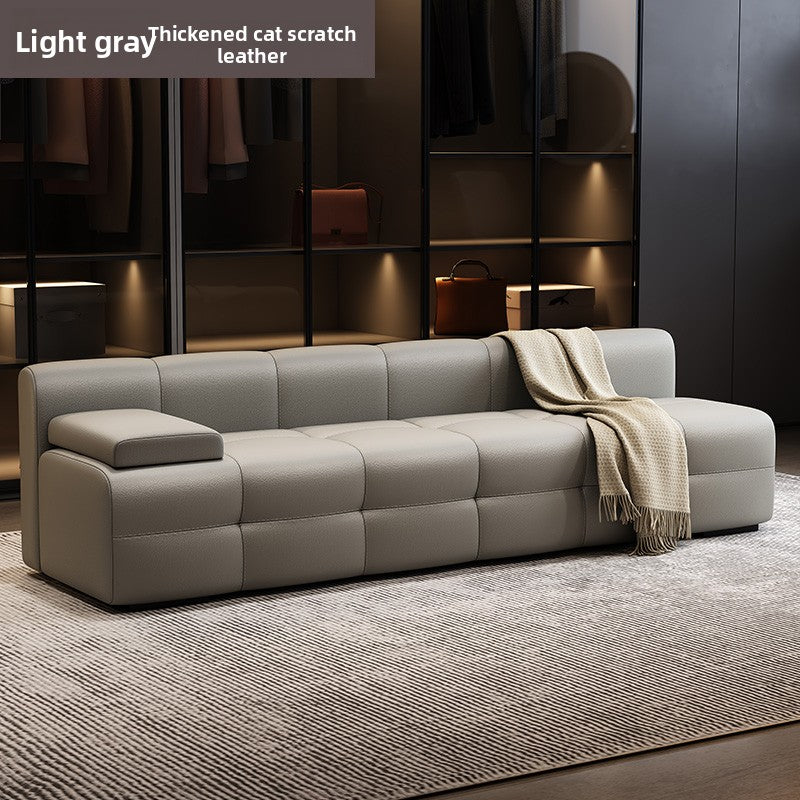 Modular Cat Scratch Resistant Leather Sofa