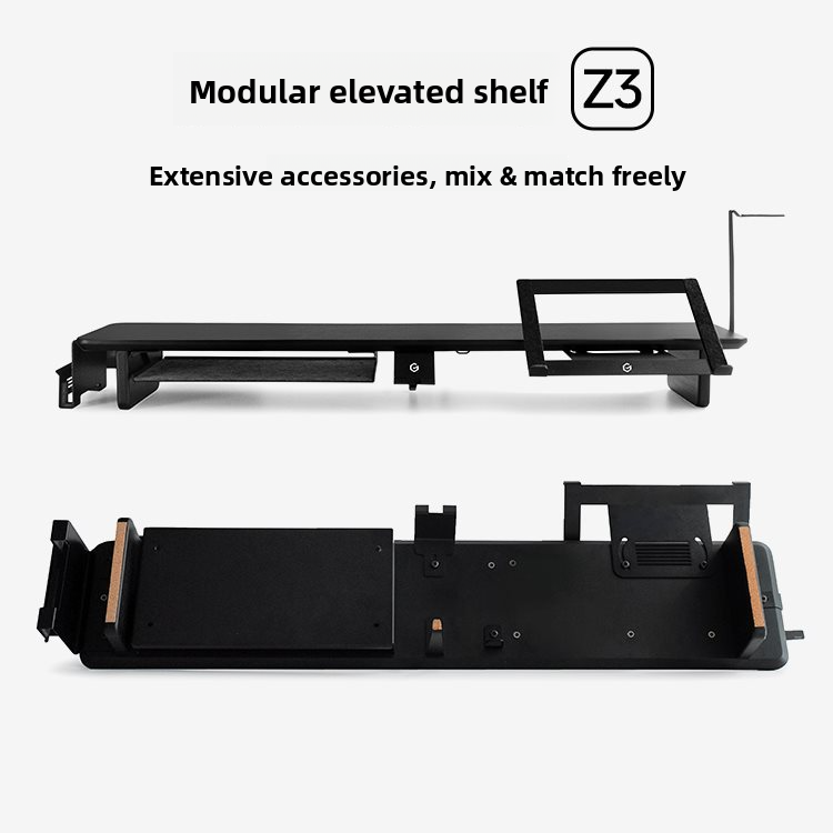 Modular Monitor Stand Desk with Storage