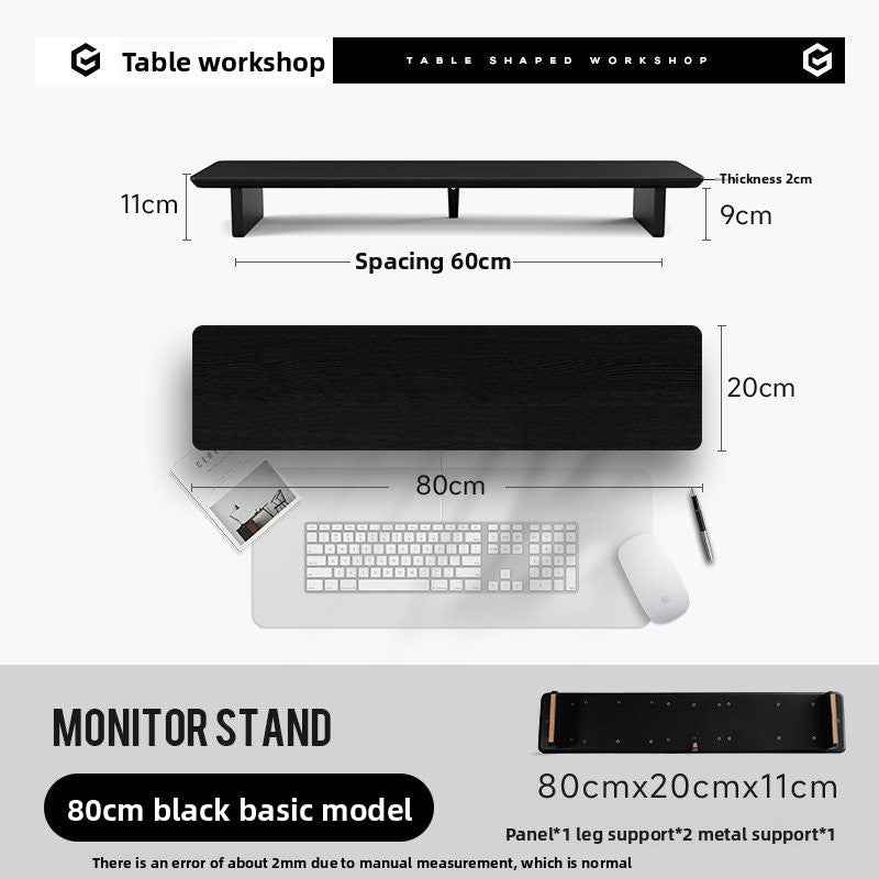 Modular Monitor Stand Desk with Storage