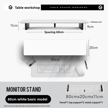 Modular Monitor Stand Desk with Storage