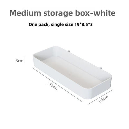 Modular Perforated Wall Storage Organizer with Hooks and Boxes