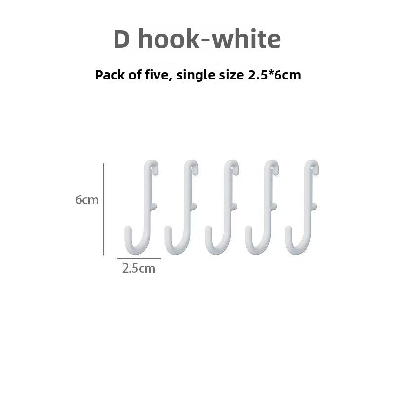 Modular Perforated Wall Storage Organizer with Hooks and Boxes