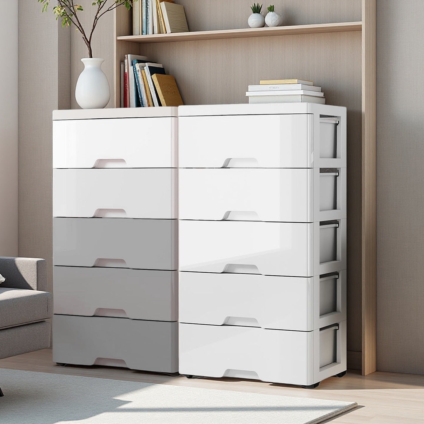 Modular Plastic Drawer Storage Cabinet