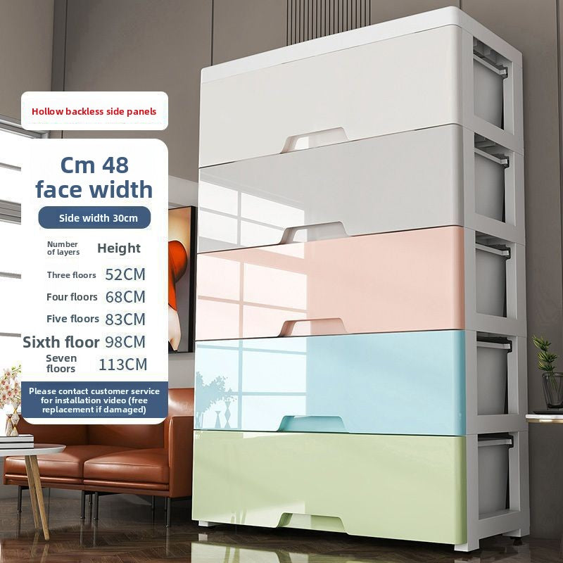 Modular Plastic Drawer Storage Cabinet