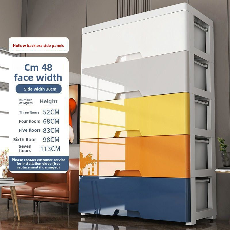 Modular Plastic Drawer Storage Cabinet