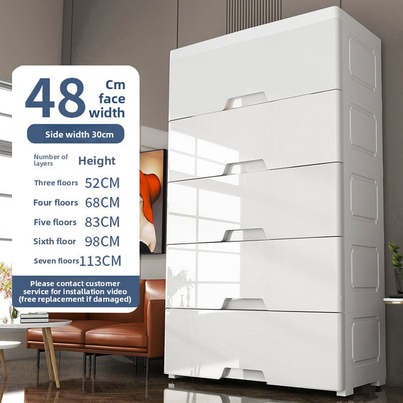 Modular Plastic Drawer Storage Cabinet