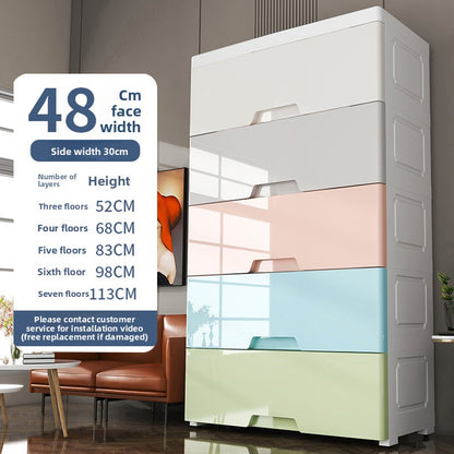 Modular Plastic Drawer Storage Cabinet