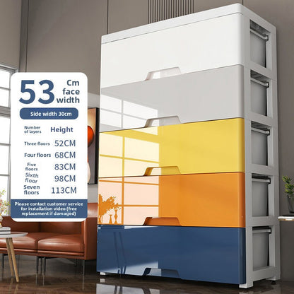 Modular Plastic Drawer Storage Cabinet