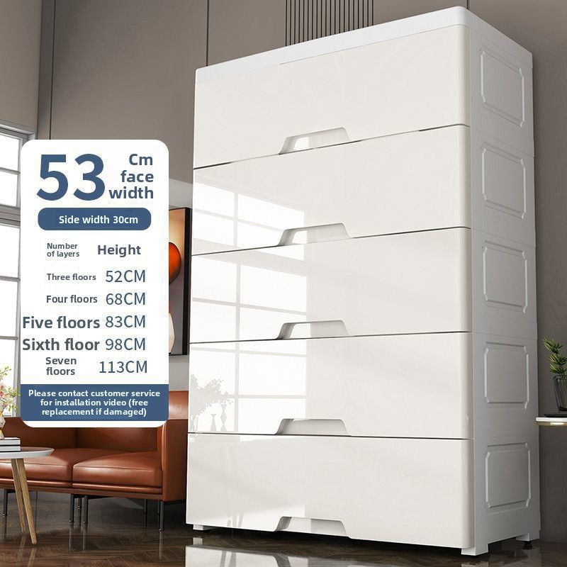 Modular Plastic Drawer Storage Cabinet