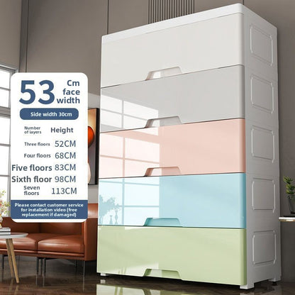 Modular Plastic Drawer Storage Cabinet