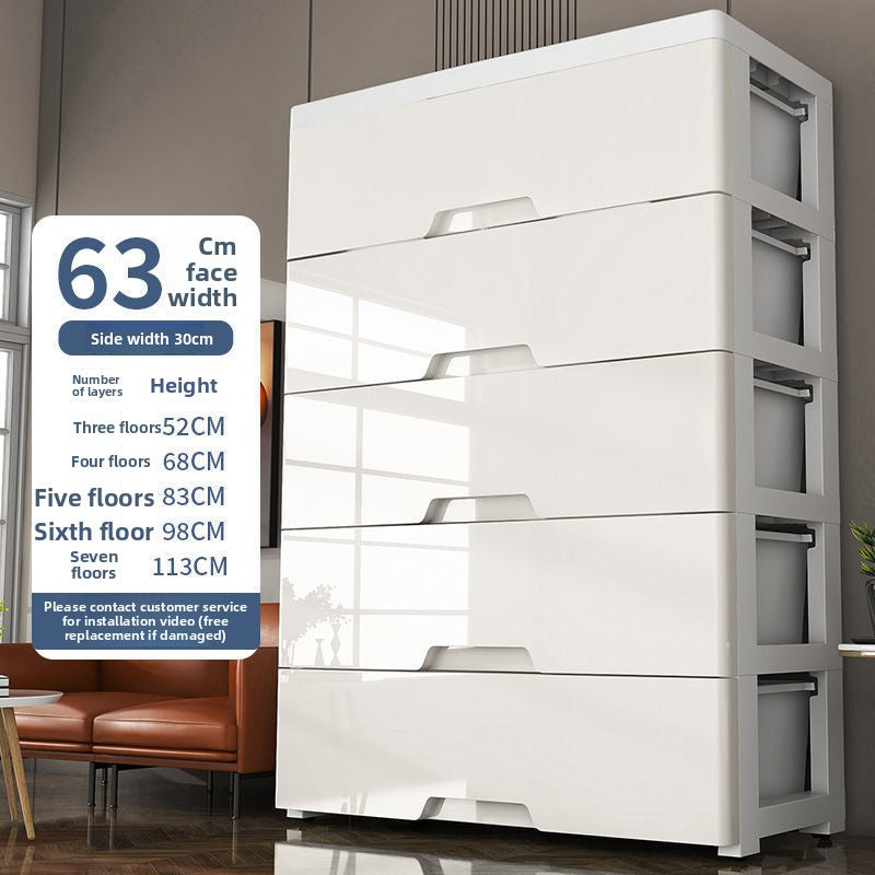Modular Plastic Drawer Storage Cabinet