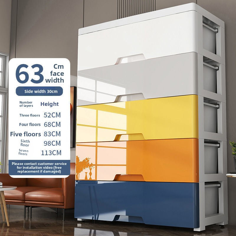 Modular Plastic Drawer Storage Cabinet