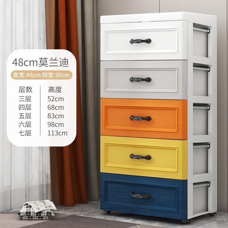 Modular Plastic Drawer Storage Cabinet