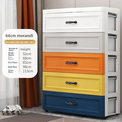 Modular Plastic Drawer Storage Cabinet