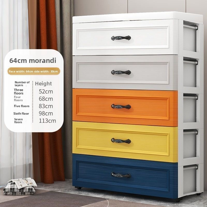 Modular Plastic Drawer Storage Cabinet