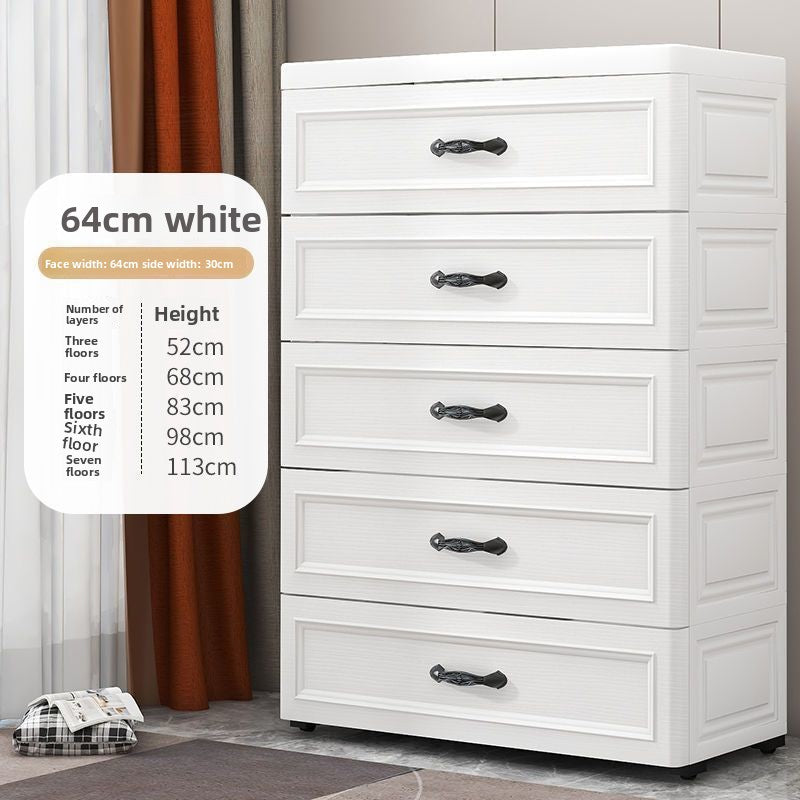 Modular Plastic Drawer Storage Cabinet