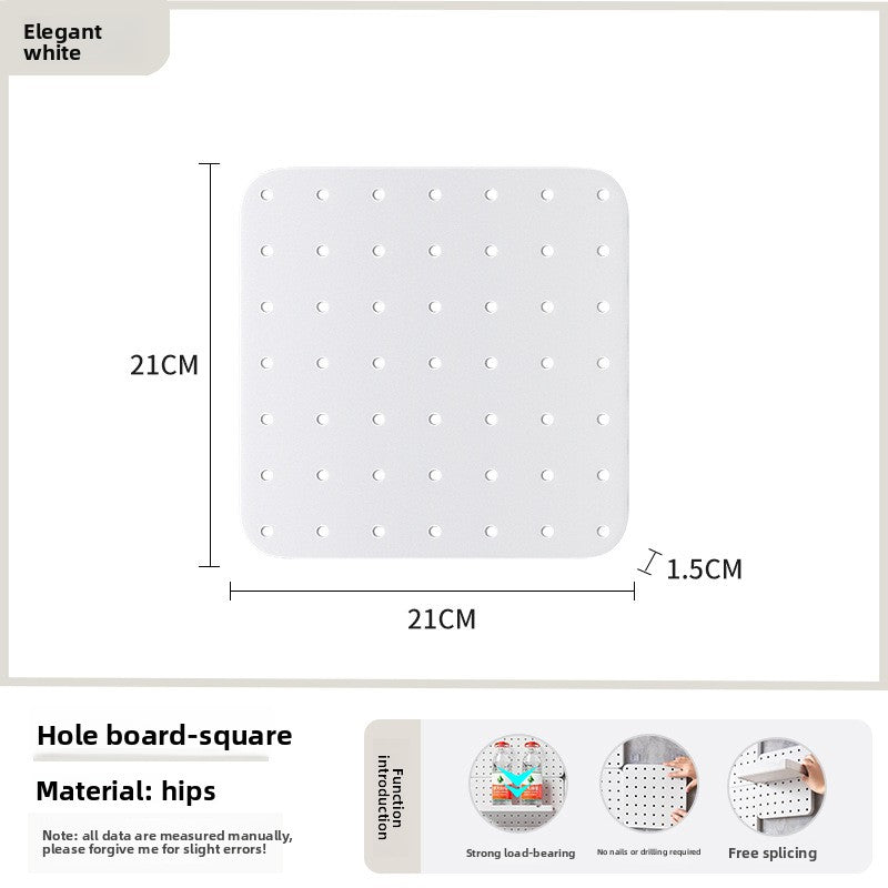 Modular Punch-Free Wall Storage Board Set