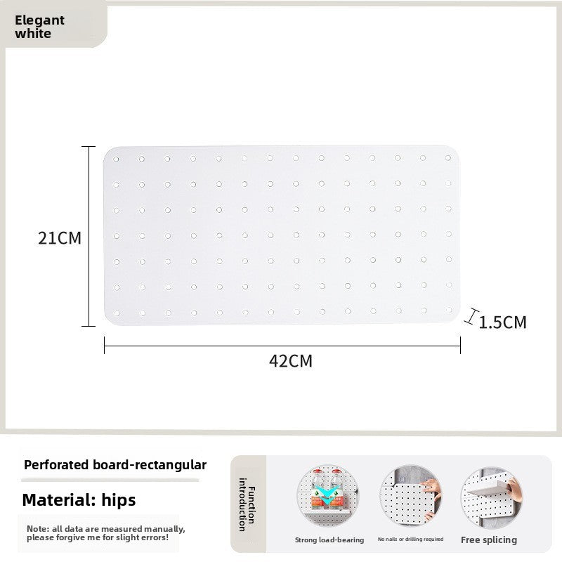 Modular Punch-Free Wall Storage Board Set