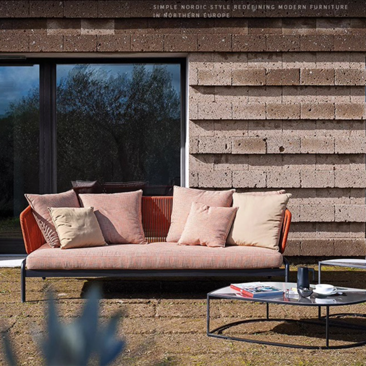 Modular Rattan Sofa Set with Aluminum Frame