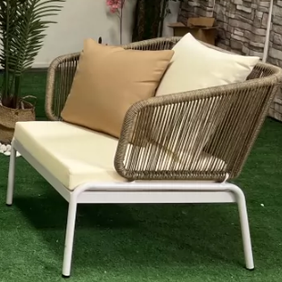 Modular Rattan Sofa Set with Aluminum Frame