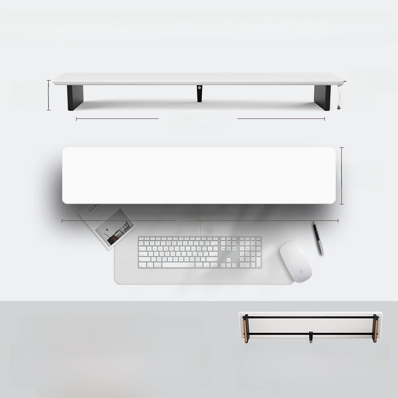 Modular Solid Wood Monitor Riser Stand with Accessory Compatibility