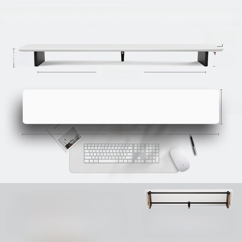 Modular Solid Wood Monitor Riser Stand with Accessory Compatibility