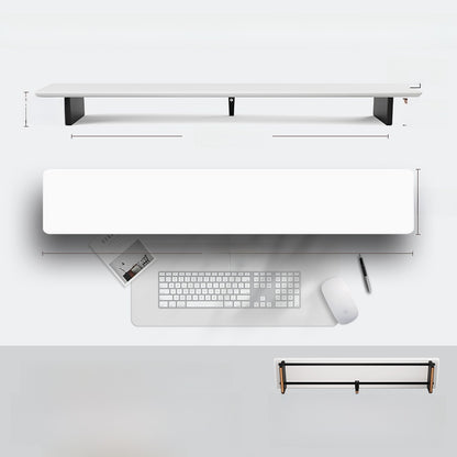 Modular Solid Wood Monitor Riser Stand with Accessory Compatibility