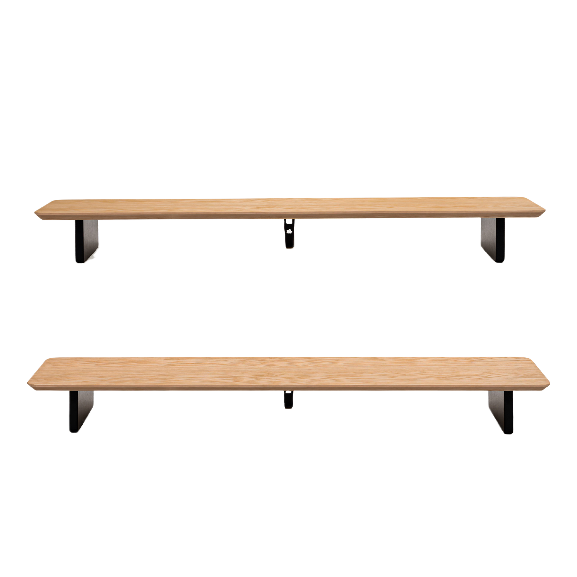 Modular Solid Wood Monitor Stand with Storage