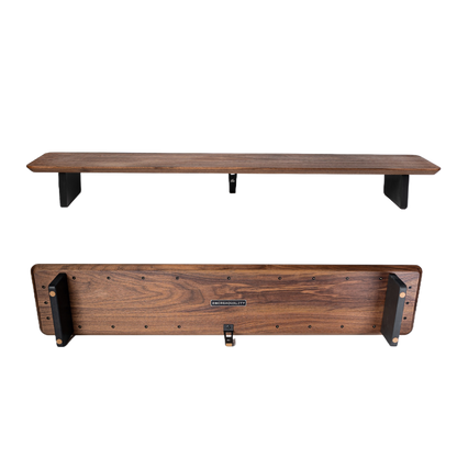 Modular Solid Wood Monitor Stand with Storage