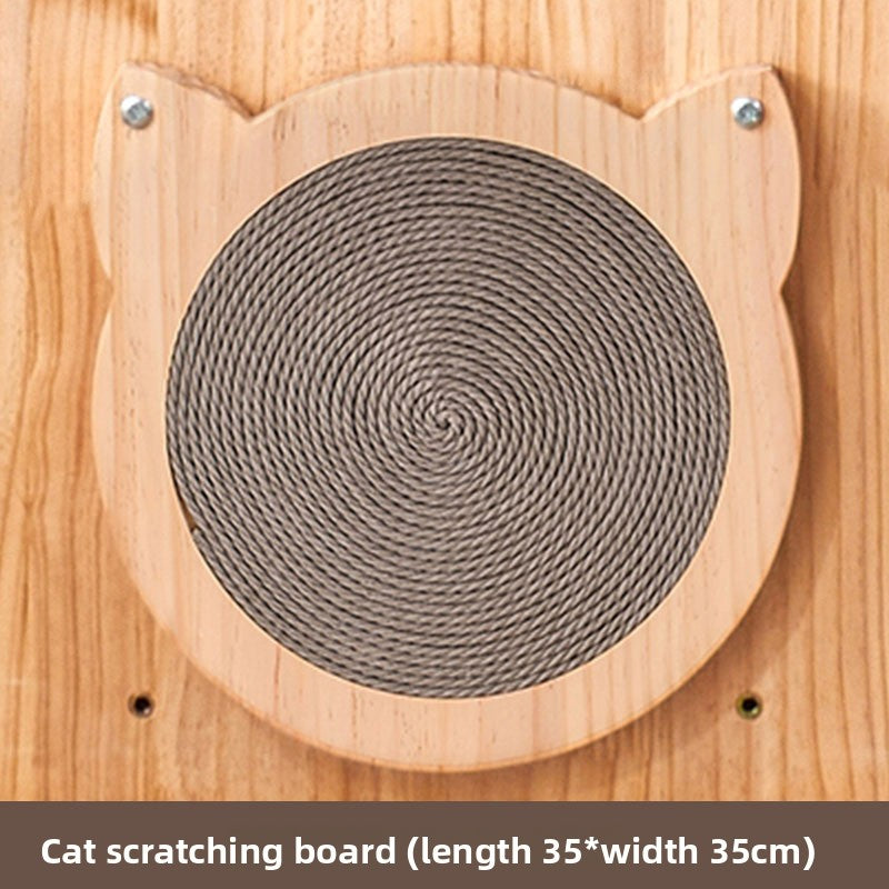 Modular Wall-Mounted Cat Climbing Tree with Perch
