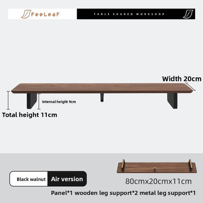 Modular Wood Monitor Stand Desktop Organizer with Accessories
