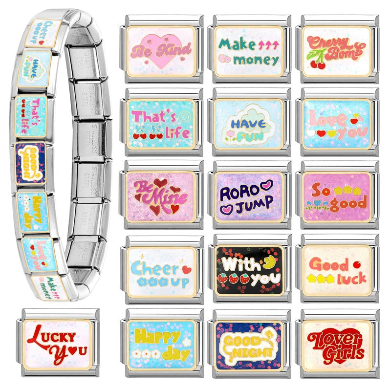 module letter bracelet
