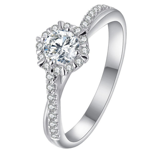 Moissanite engagement ring