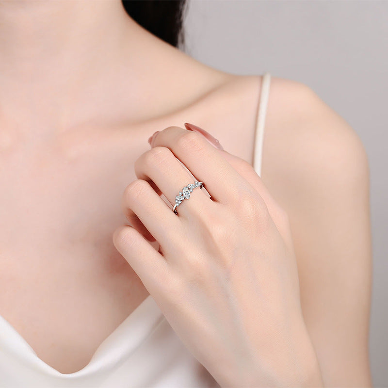 Moissanite ring