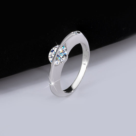 Moissanite ring