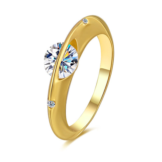 Moissanite ring