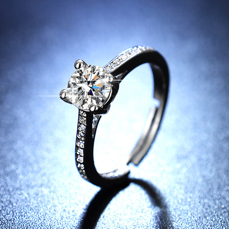 moissanite ring women's marriage ring 1 karat