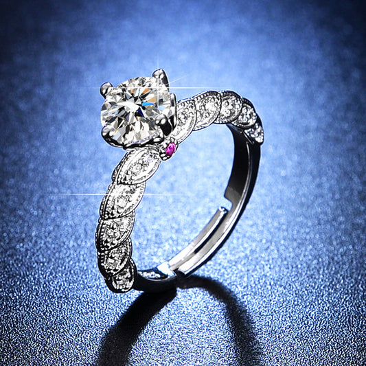moissanite ring women's marriage ring 1 karat
