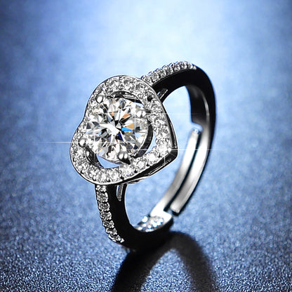 moissanite ring women's marriage ring 1 karat